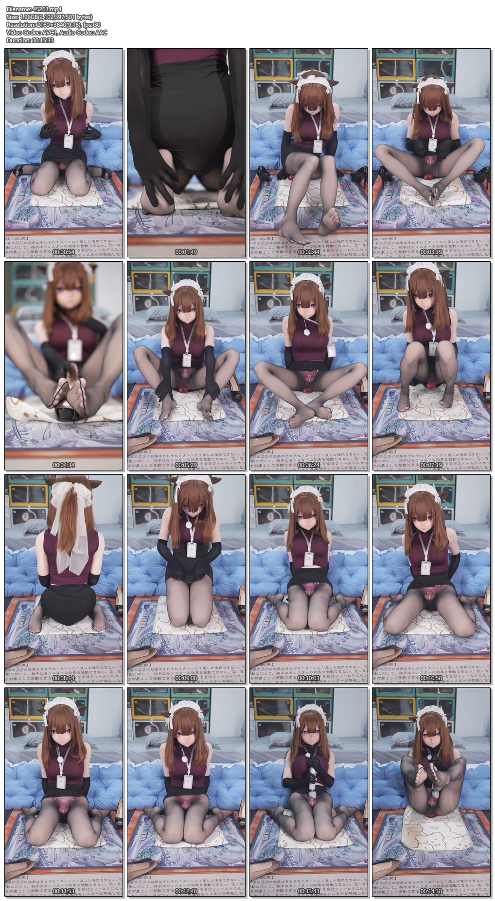 45263----【zentai】淫荡黑丝娃娃，戴着阳锁，菊花里塞着假丁，脖子上戴着电击器，用.jpg