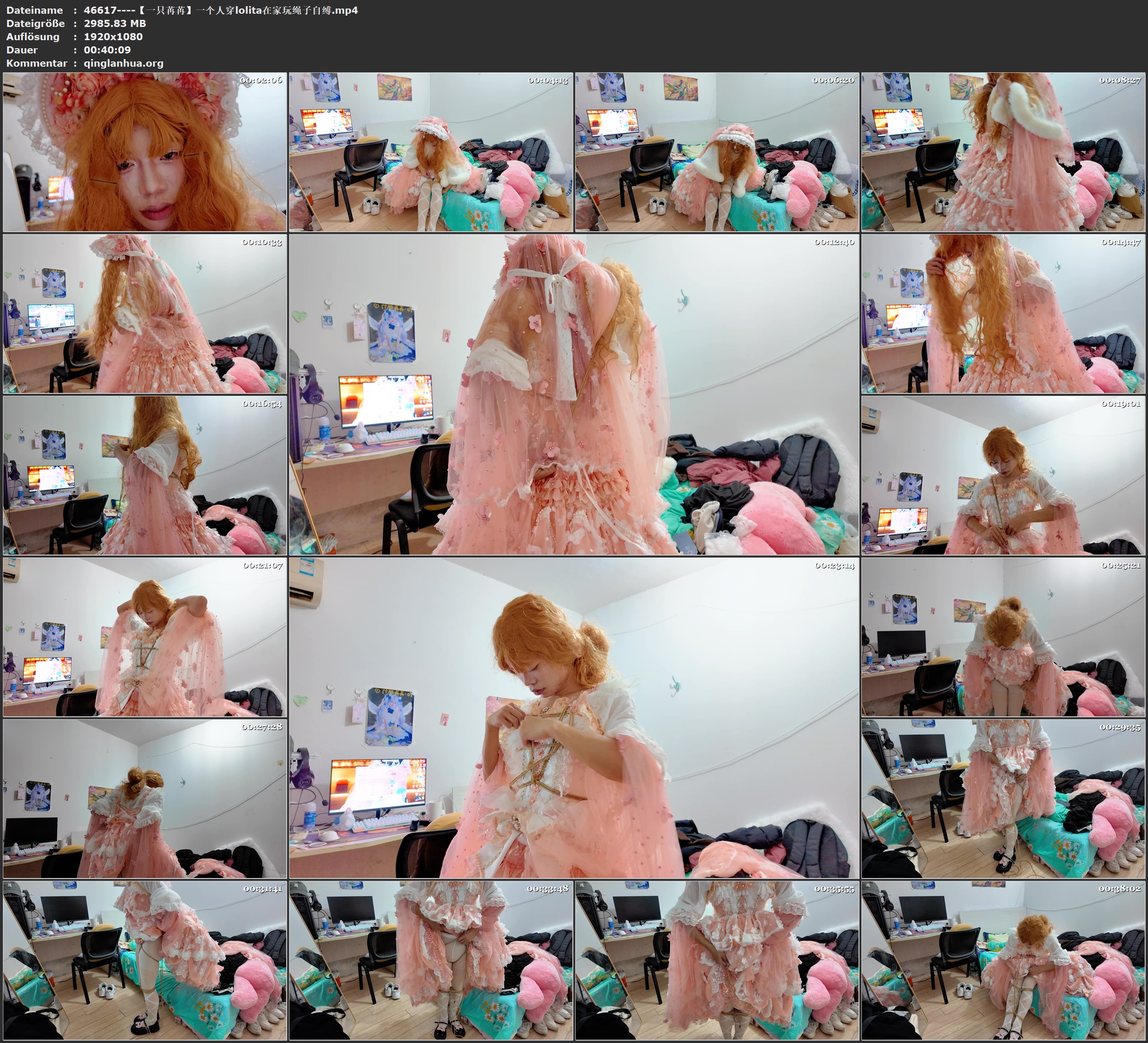 46617----【一只苒苒】一个人穿lolita在家玩绳子自缚.jpg