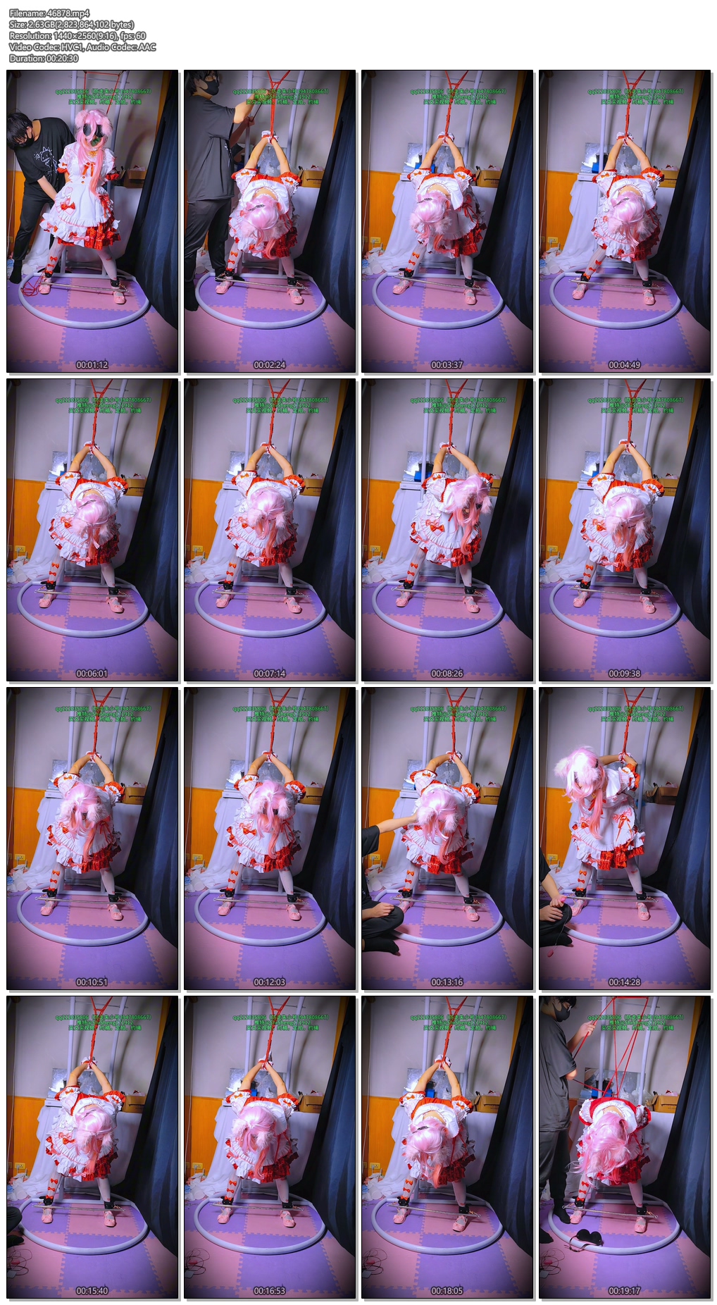46878----【时绳】《澄闪cos》（女孩子）可爱粉色小猪澄闪的反手吊和罚站，完全直不起.jpg